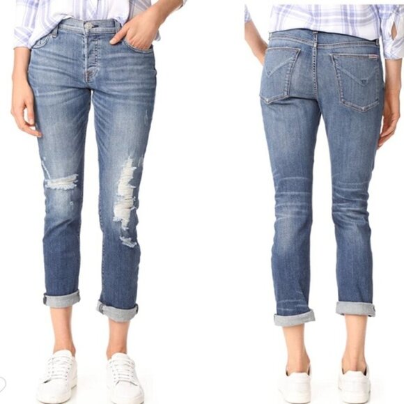 Hudson Riley Crop Relaxed Straight jeans - Picture 2 of 5